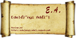 Edelényi Adél névjegykártya